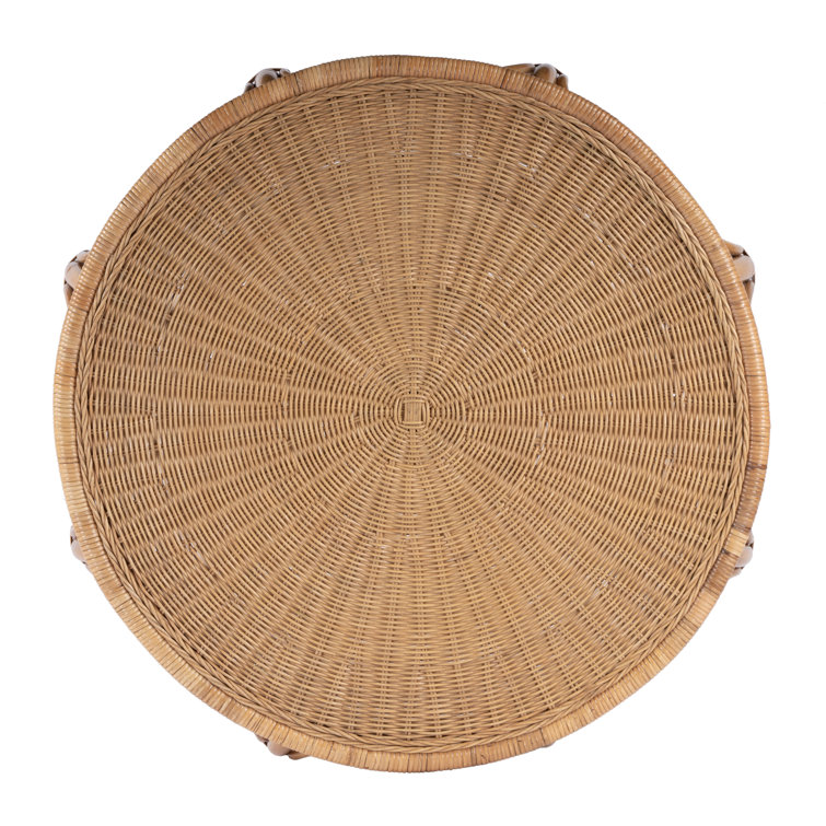 Butler Savannah Woven Rattan Round Coffee Table Perigold